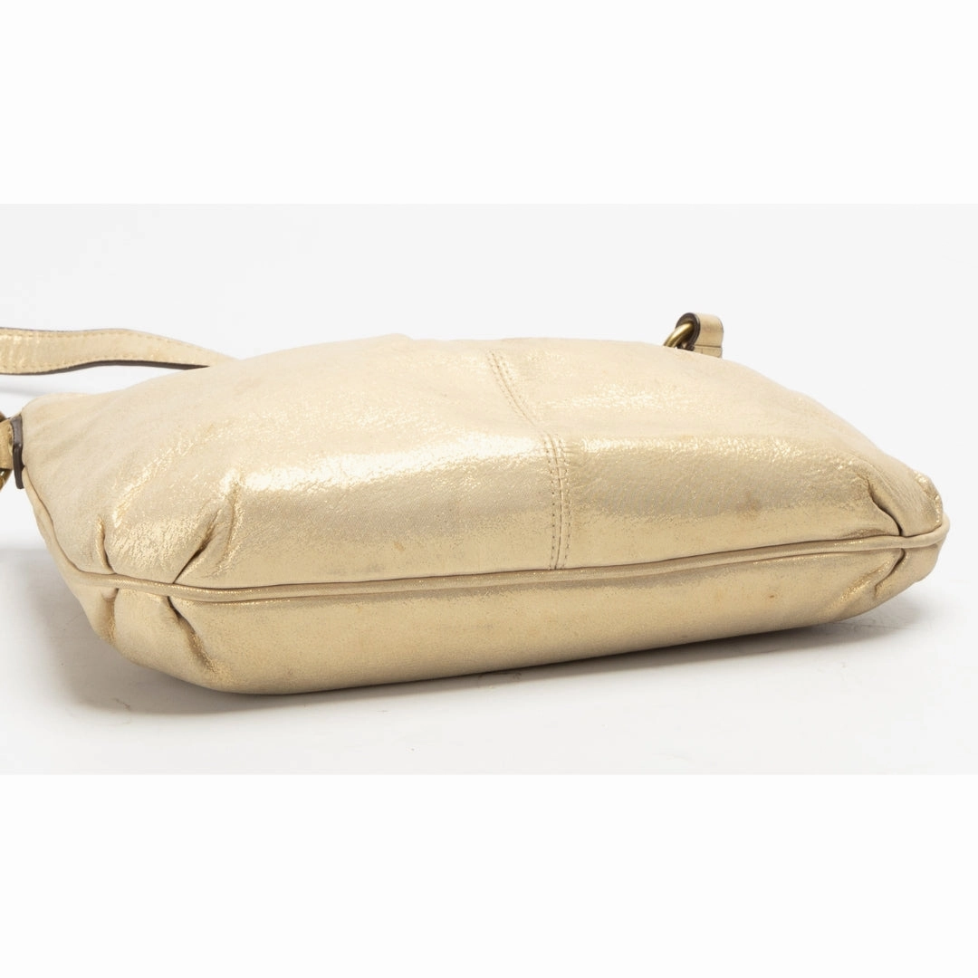 Coach Metallic Leather Crossbody Bag