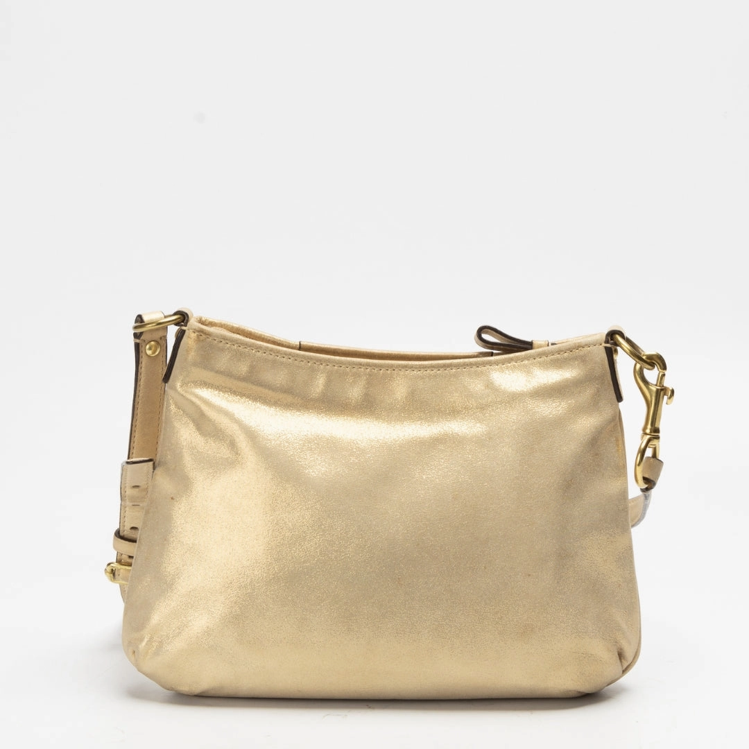 Coach Metallic Leather Crossbody Bag