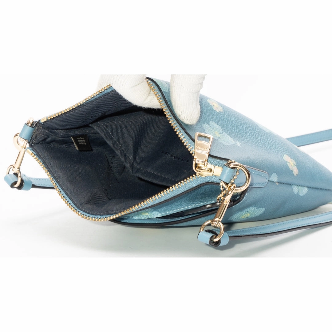 Coach Pansy Print Mini Kitt Crossbody Bag