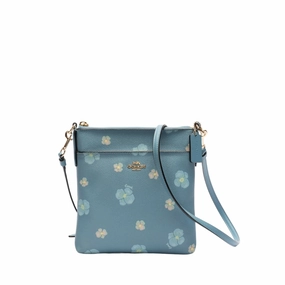 Coach Pansy Print Mini Kitt Crossbody Bag