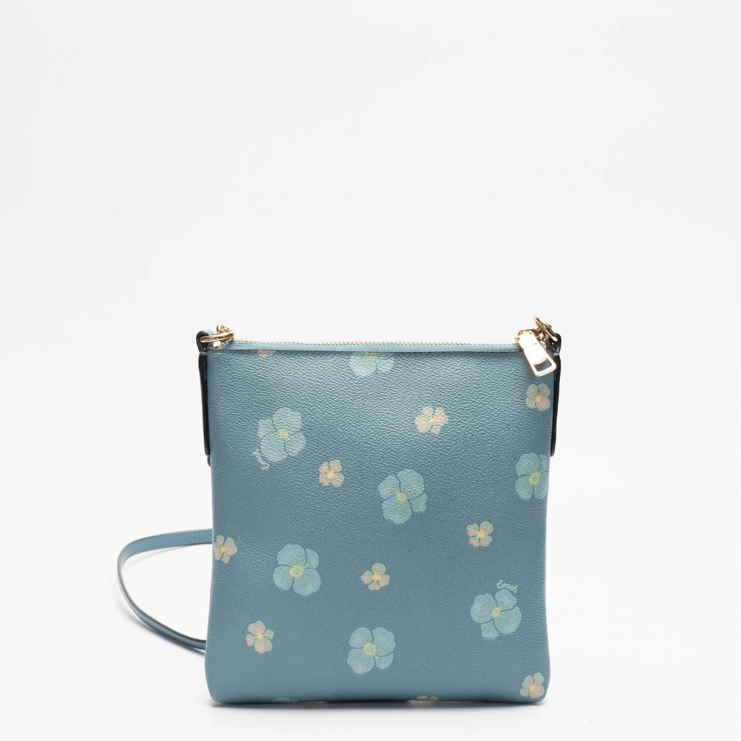 Coach Pansy Print Mini Kitt Crossbody Bag