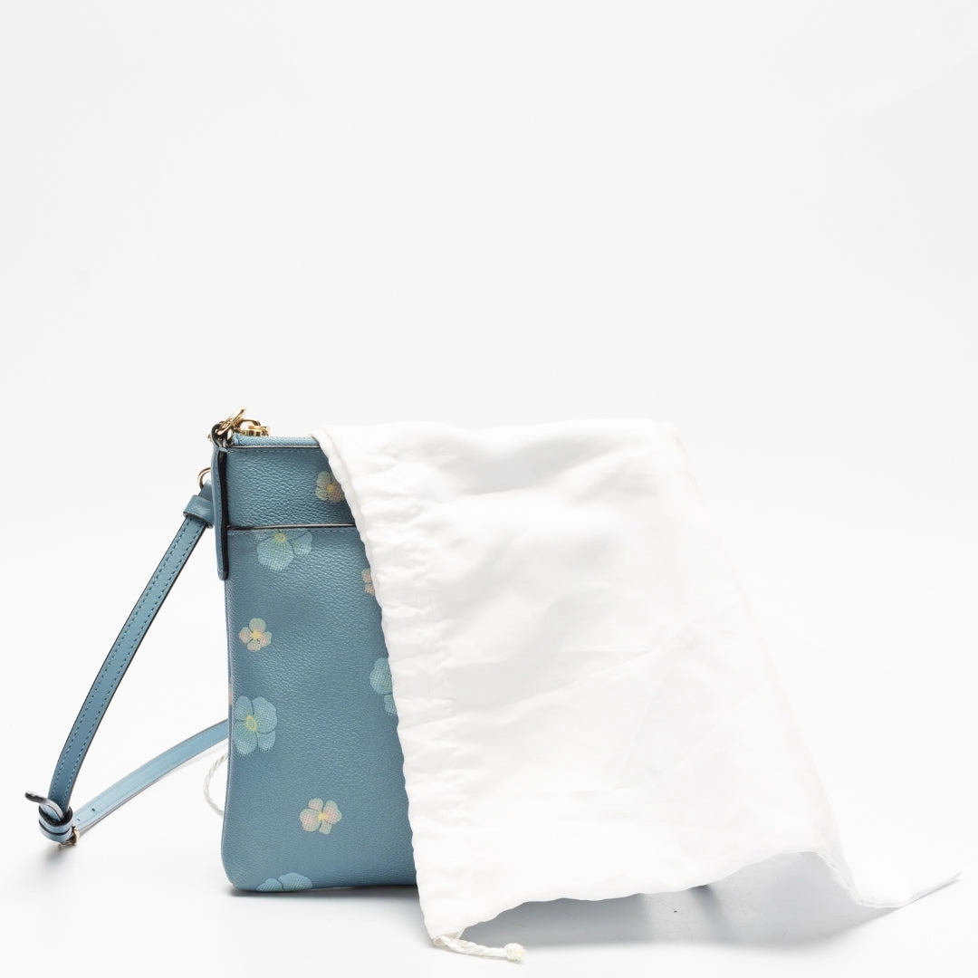 Coach Pansy Print Mini Kitt Crossbody Bag