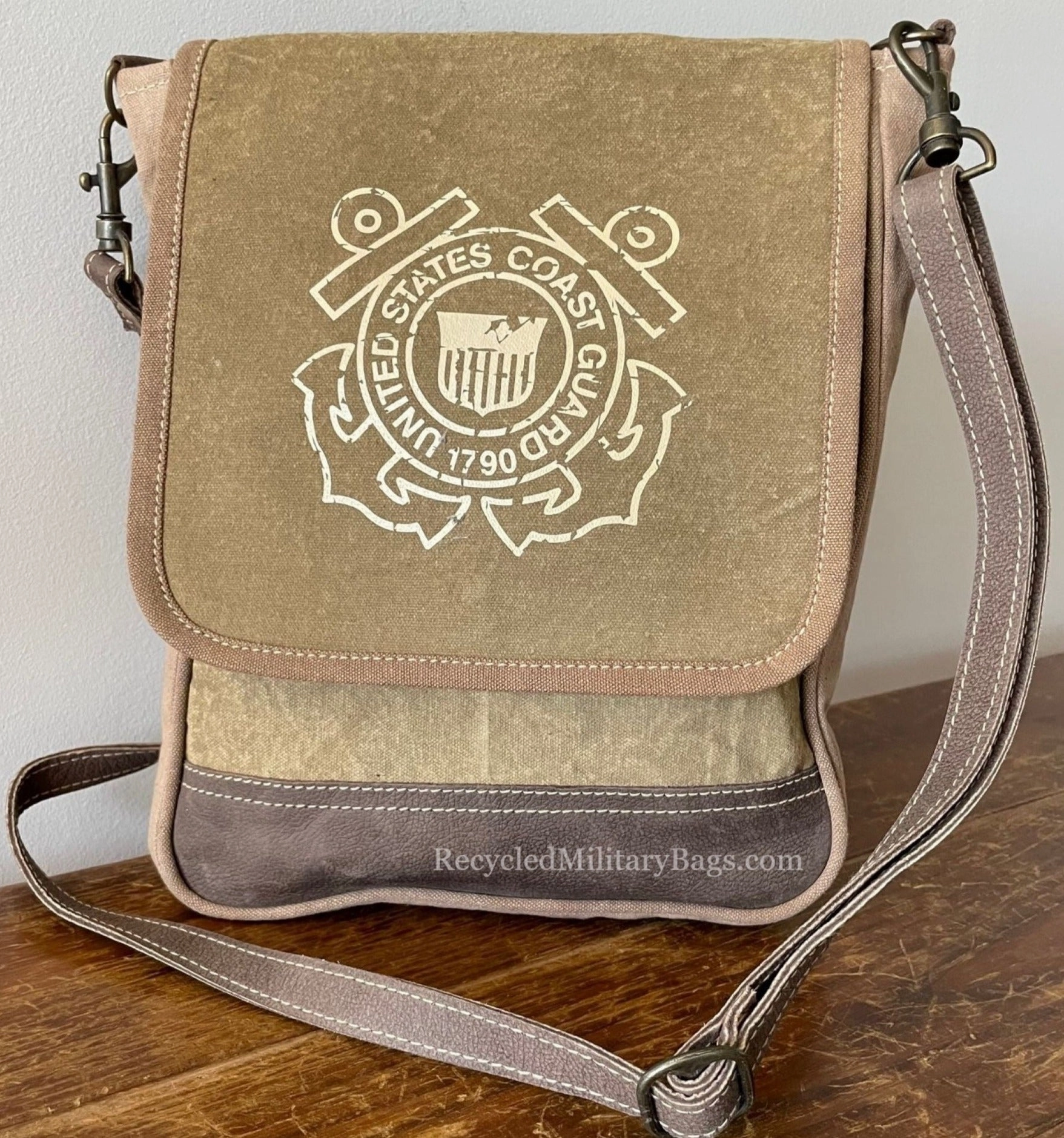 Coast Guard Sustainable Canvas Minimalist Messenger Crossbody Bag Purse