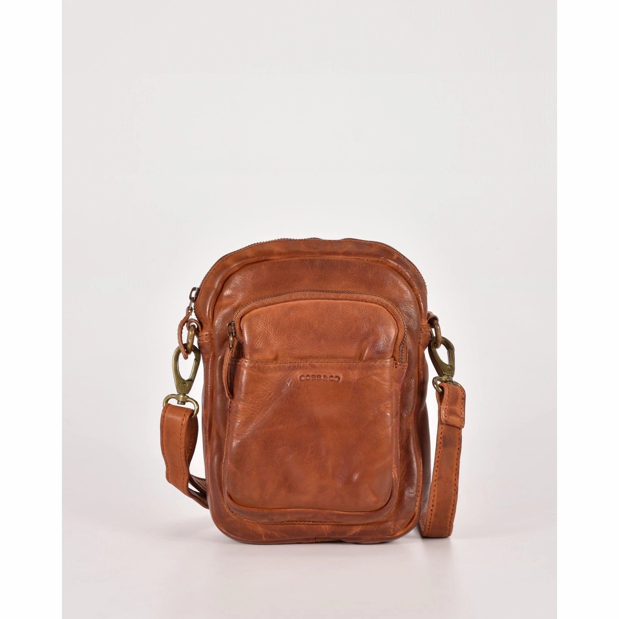 COBB & CO Jolimont Washed Leather Crossbody Bag