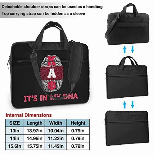 COCOCHILLA Ka-p_p_a 1911 KAP A_l-p-ha P_s-i Laptop Shoulder Messenger Bag Case Sleeve Laptop Case Laptop Briefcase Handbag 15.6 Inch (13/14 Inch)