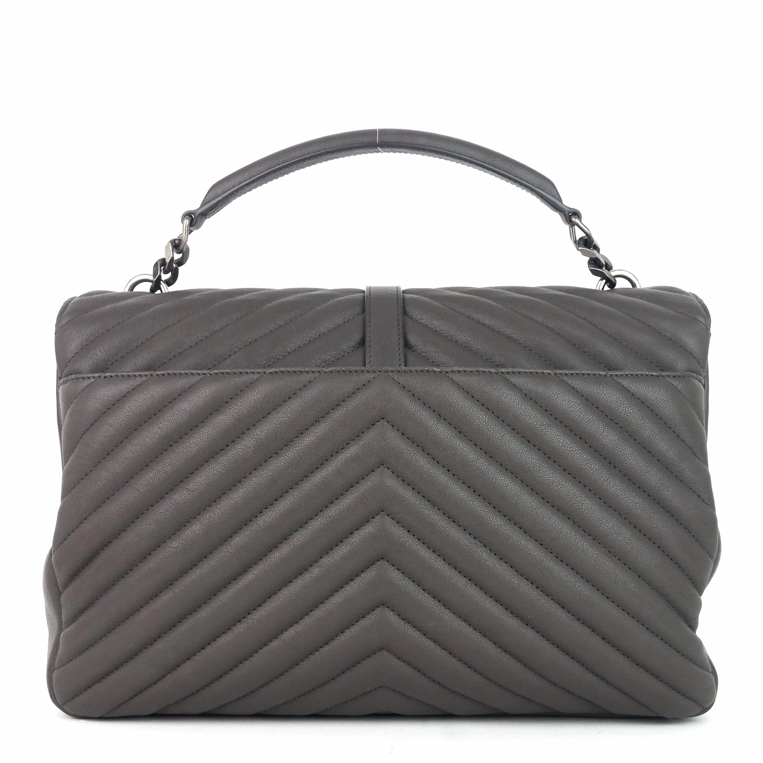 Collge Large Calf Leather Shoulder Bag