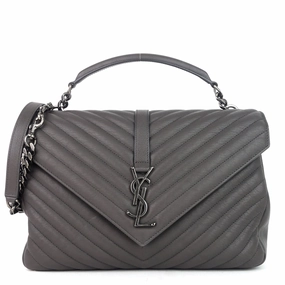Collge Large Calf Leather Shoulder Bag