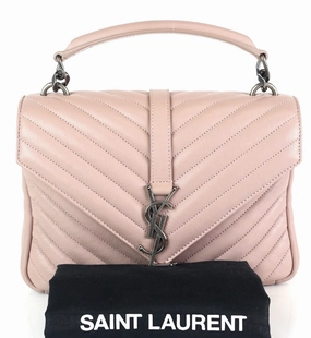 Collge Matelasse Calf Leather Medium Bag