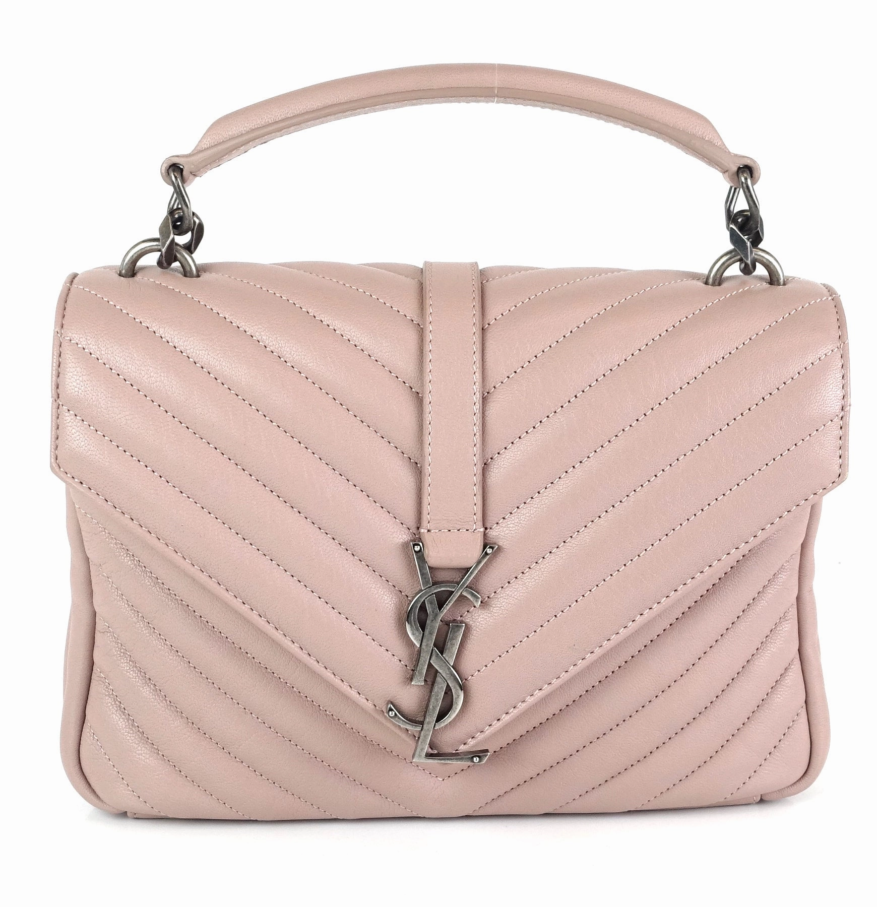 Collge Matelasse Calf Leather Medium Bag