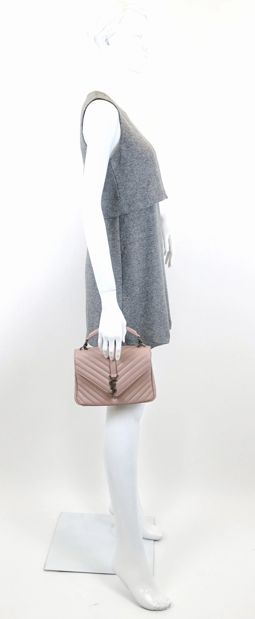 Collge Matelasse Calf Leather Medium Bag