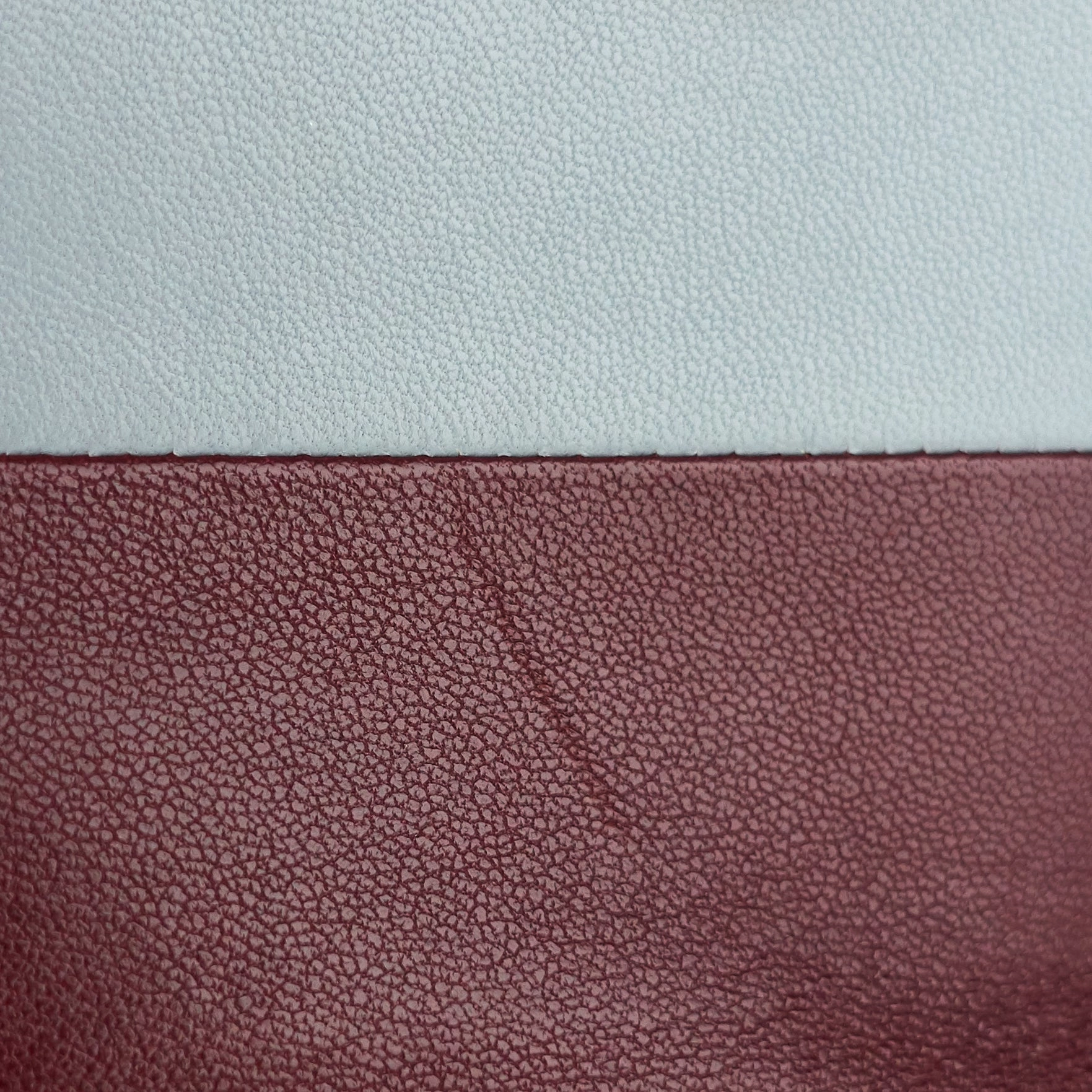 Compact Zip Two-Tone Square Lambskin Wallet