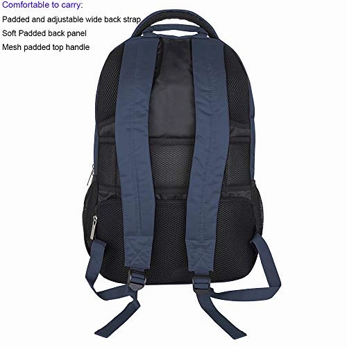 Computer Backpack for Laptop Upto 17.3 Inch Student Bookbag Compatible Acer, Dell, LG, Huawei, Navy