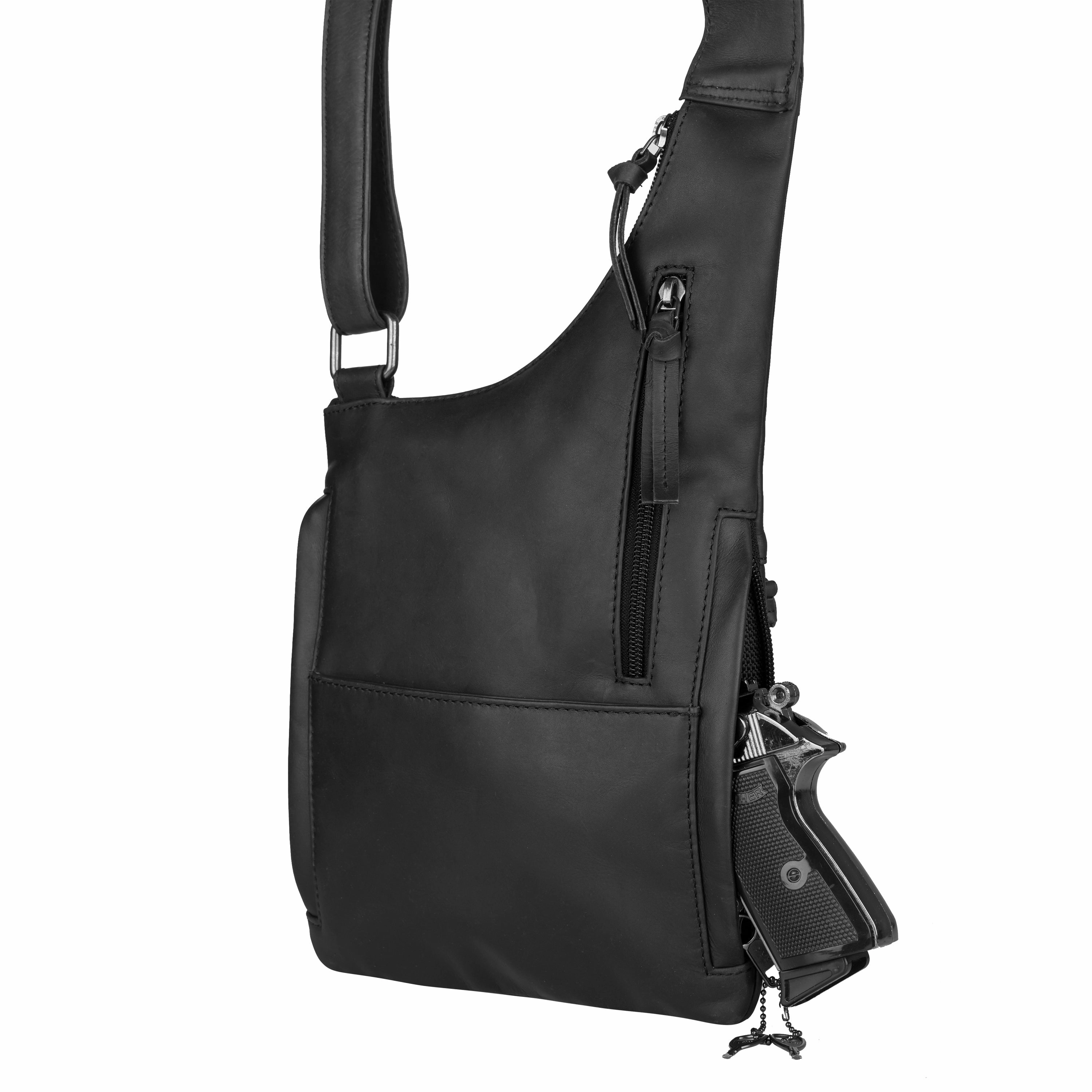 Concealed Carry Unisex Remi Crossbody Purse by Lady Conceal