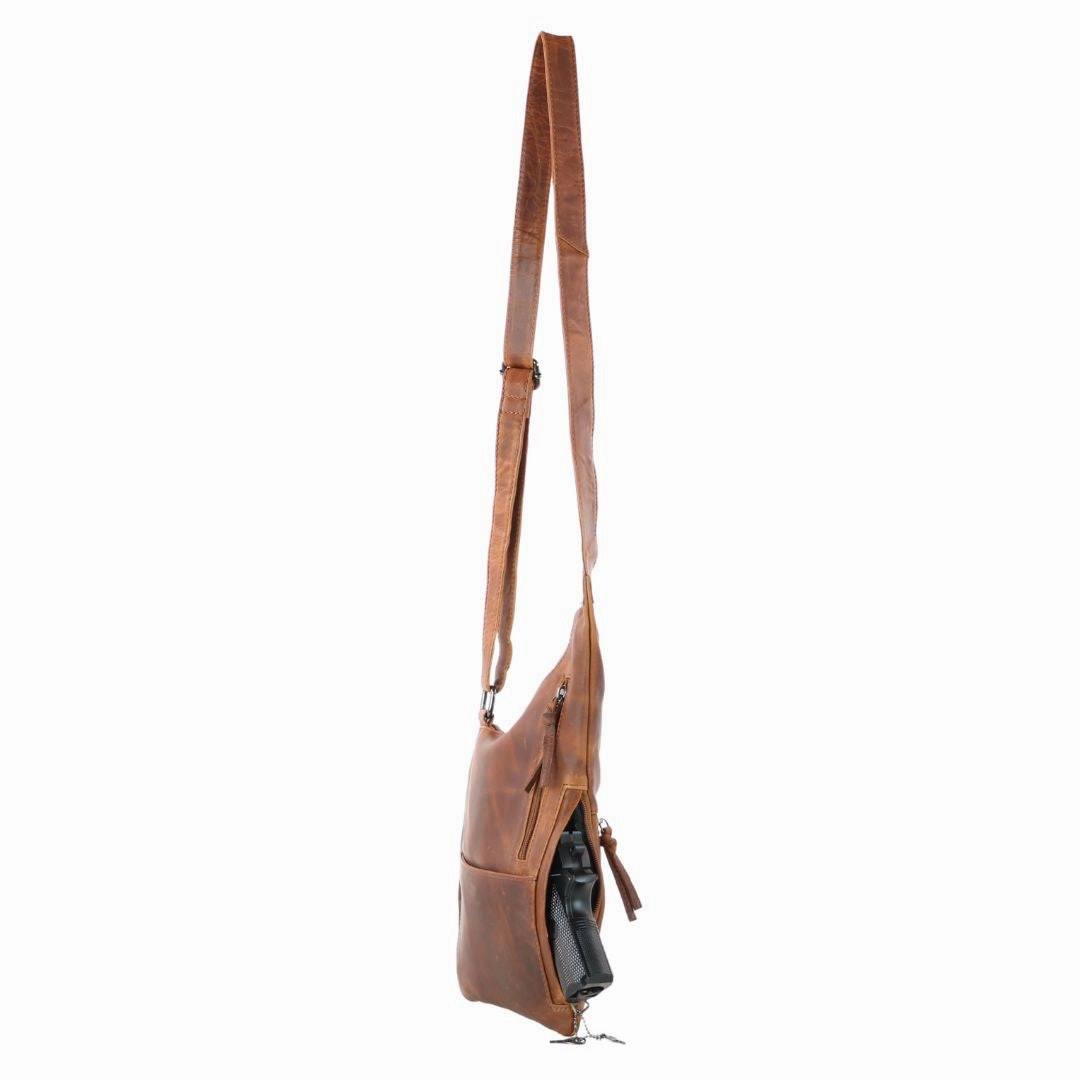 Concealed Carry Unisex Remi Crossbody Purse by Lady Conceal