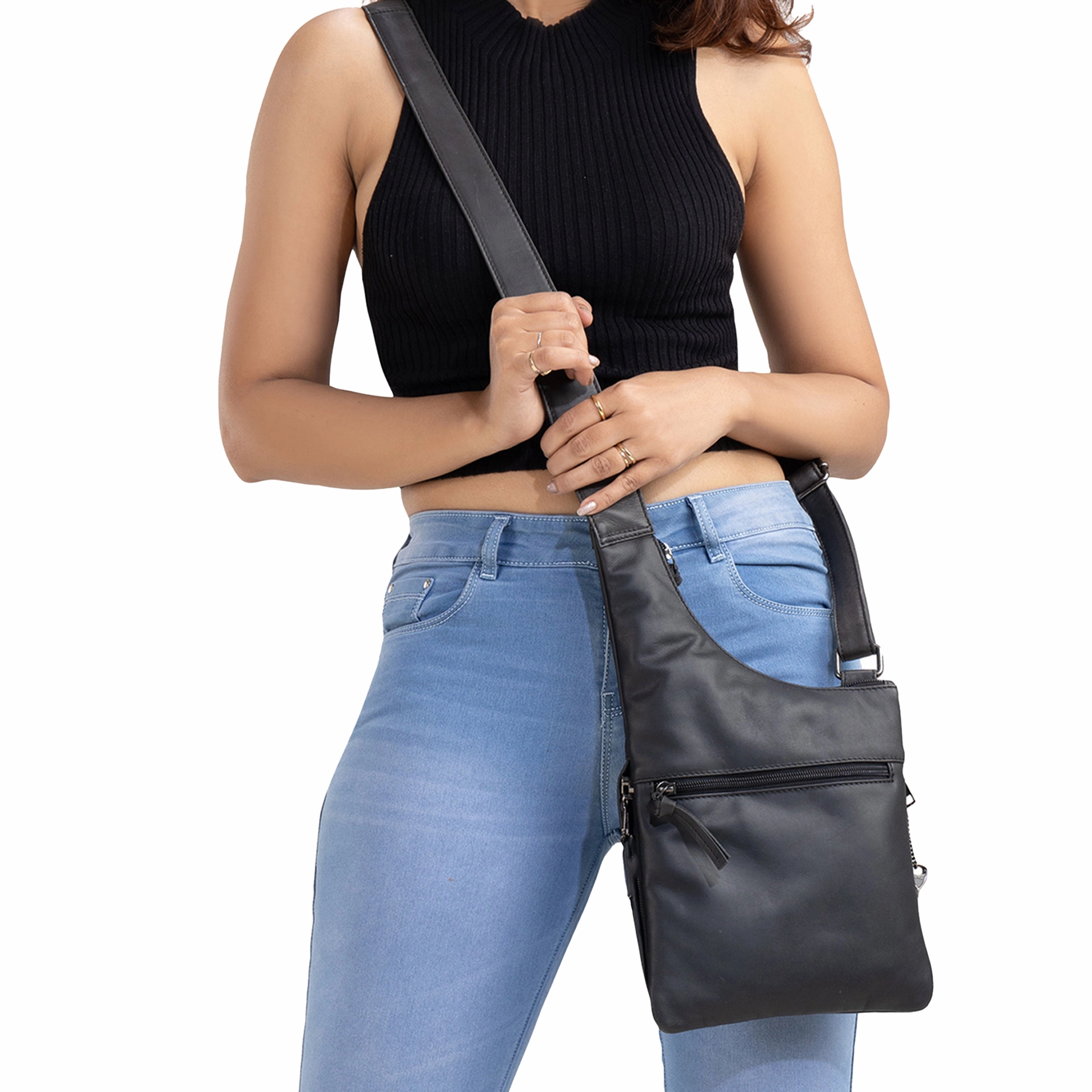 Concealed Carry Unisex Remi Crossbody Purse by Lady Conceal