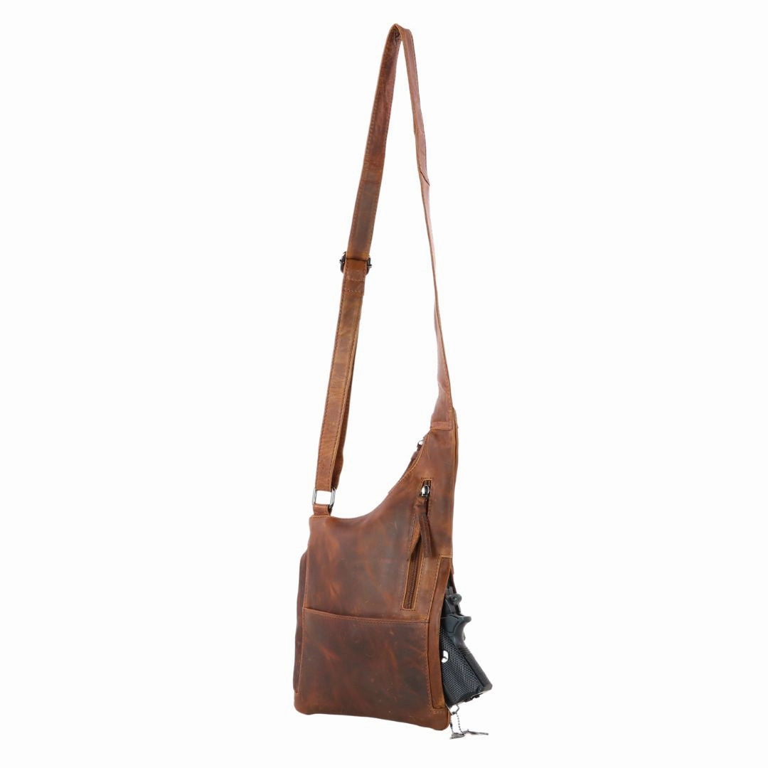 Concealed Carry Unisex Remi Crossbody Purse by Lady Conceal