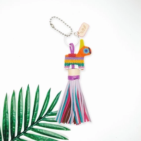Consuela | Bonita Donkey with Himalayan Fringe Chaquira Hand Beaded Bag Charm