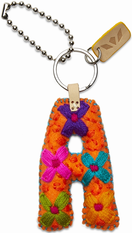 Consuela | Orange Felt Initial Letter Charms