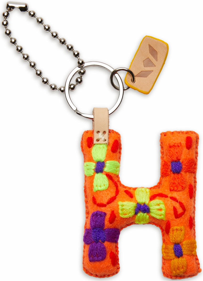 Consuela | Orange Felt Initial Letter Charms