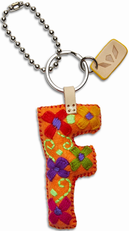 Consuela | Orange Felt Initial Letter Charms