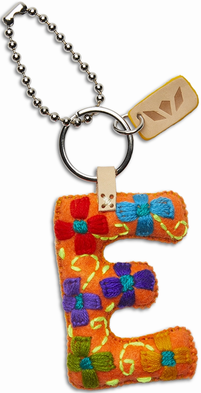 Consuela | Orange Felt Initial Letter Charms