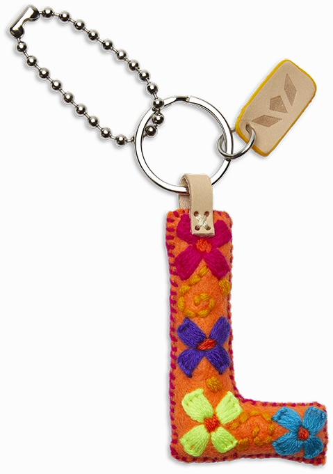 Consuela | Orange Felt Initial Letter Charms
