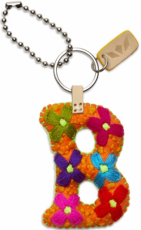 Consuela | Orange Felt Initial Letter Charms