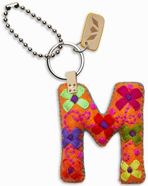 Consuela | Orange Felt Initial Letter Charms