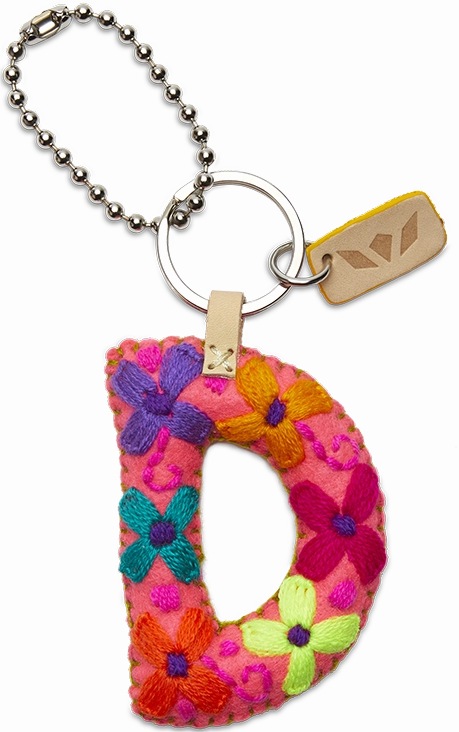 Consuela | Pink Felt Initial Letter Charms