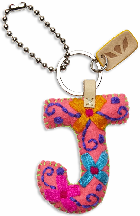 Consuela | Pink Felt Initial Letter Charms