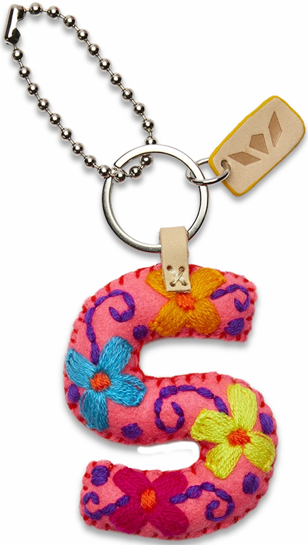 Consuela | Pink Felt Initial Letter Charms
