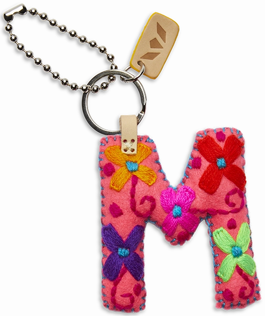 Consuela | Pink Felt Initial Letter Charms