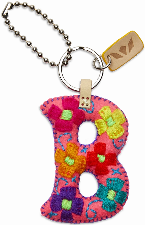 Consuela | Pink Felt Initial Letter Charms