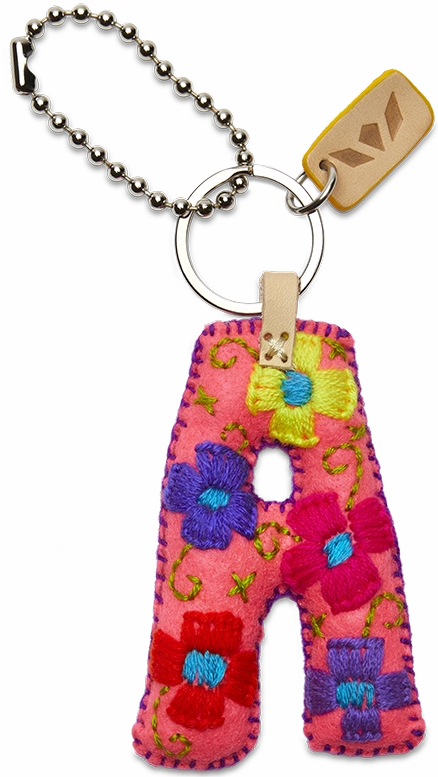 Consuela | Pink Felt Initial Letter Charms
