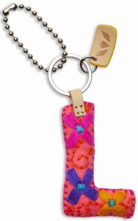 Consuela | Pink Felt Initial Letter Charms
