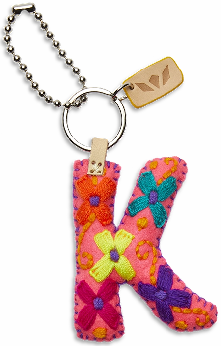 Consuela | Pink Felt Initial Letter Charms