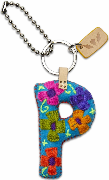 Consuela | Turquoise Felt Initial Letter Charms