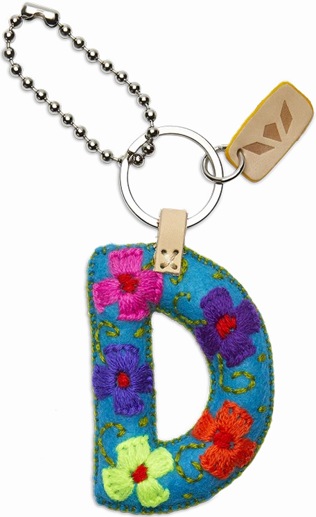 Consuela | Turquoise Felt Initial Letter Charms