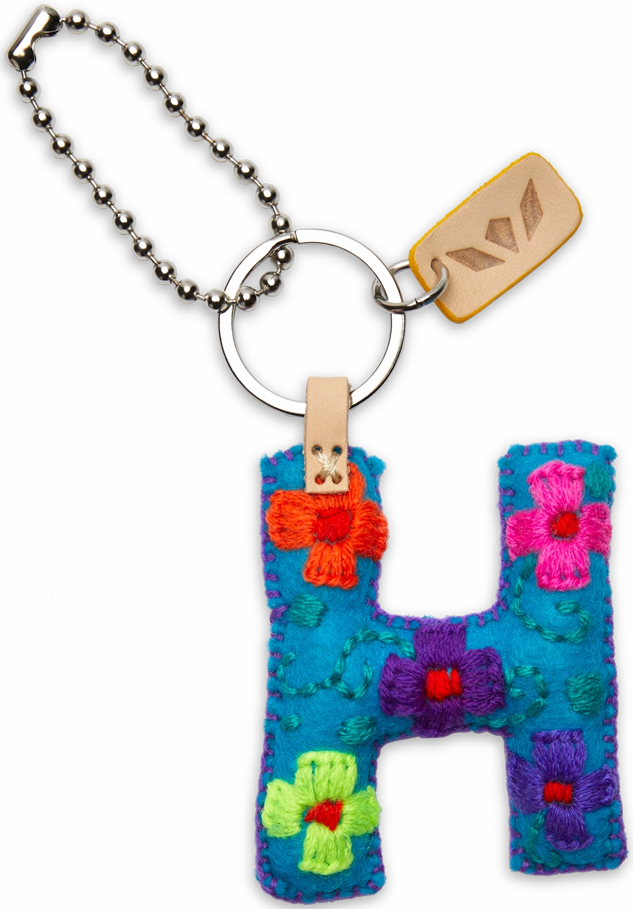 Consuela | Turquoise Felt Initial Letter Charms