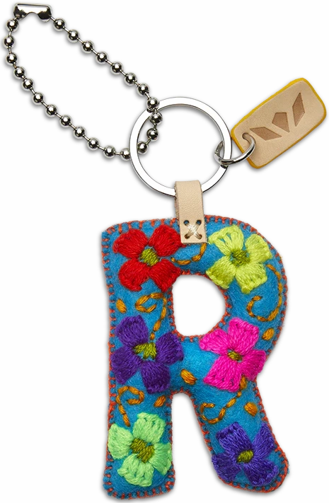 Consuela | Turquoise Felt Initial Letter Charms