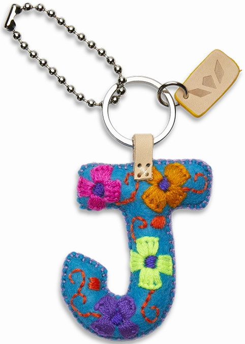 Consuela | Turquoise Felt Initial Letter Charms