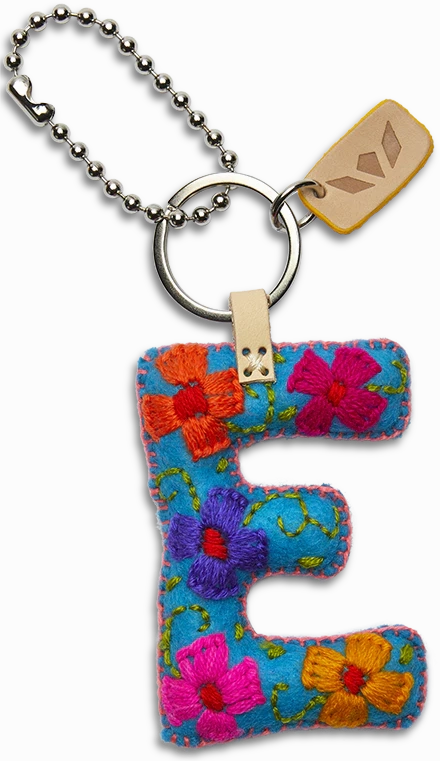 Consuela | Turquoise Felt Initial Letter Charms