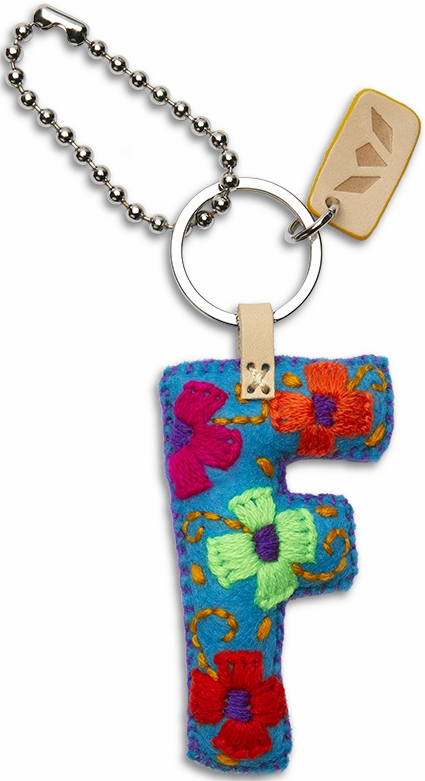 Consuela | Turquoise Felt Initial Letter Charms