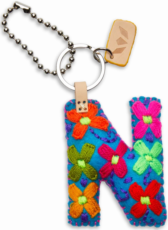 Consuela | Turquoise Felt Initial Letter Charms