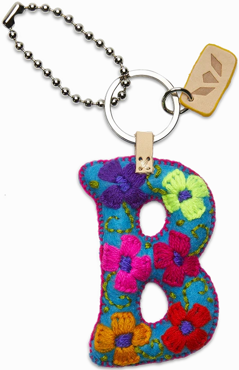 Consuela | Turquoise Felt Initial Letter Charms