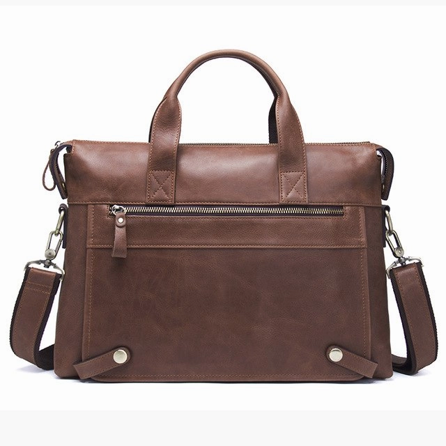 Contact'S Genuine Leather Men Bag Male Casual 13.3 Inch Laptop Briefcase Shoulder Crossbody Bags