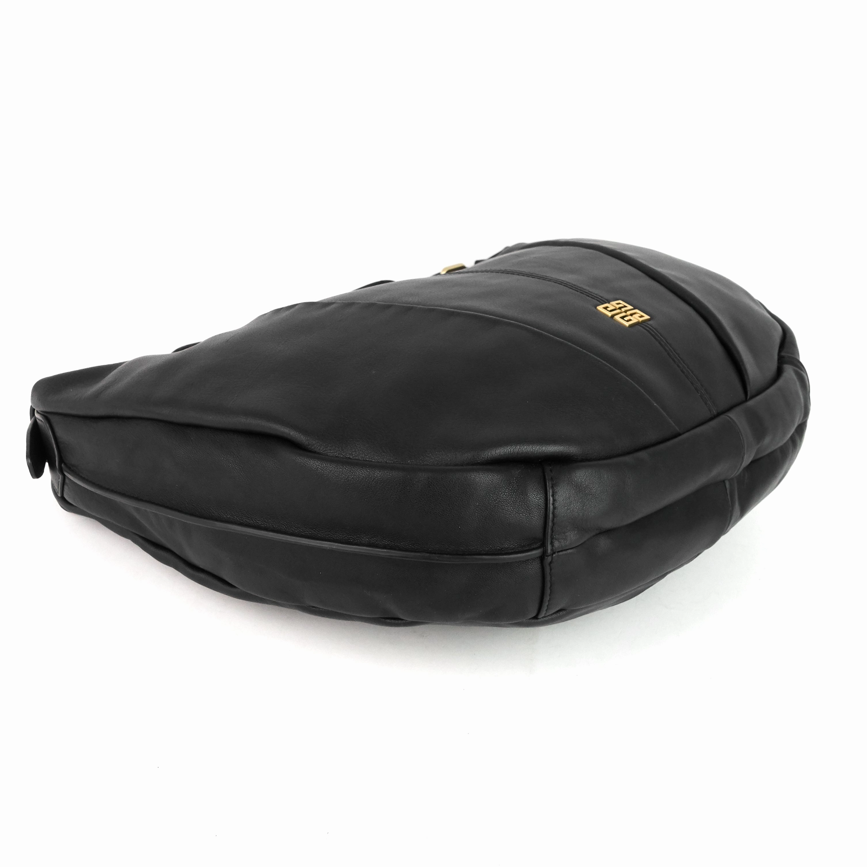 Convertible Zip Small Leather Hobo Bag