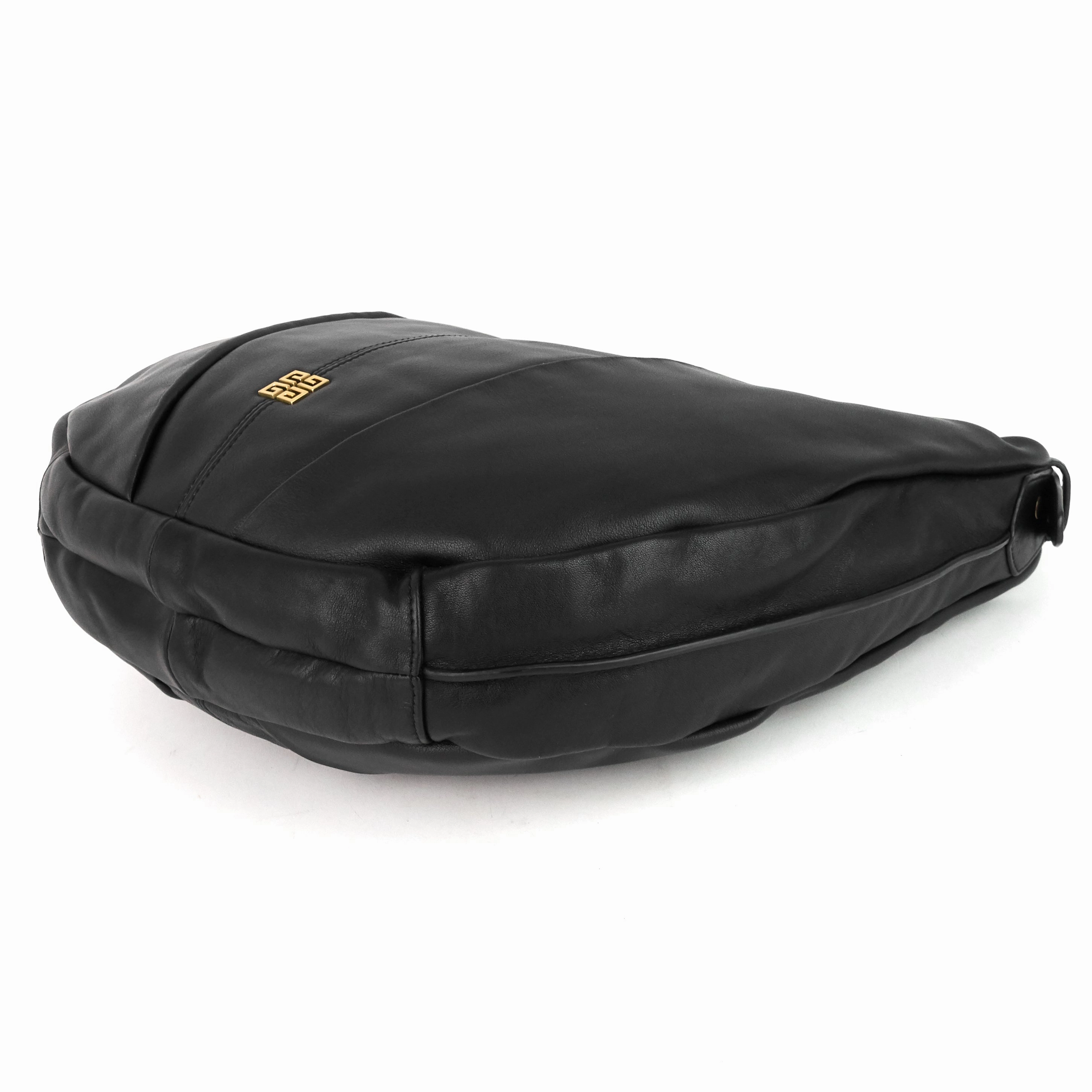Convertible Zip Small Leather Hobo Bag