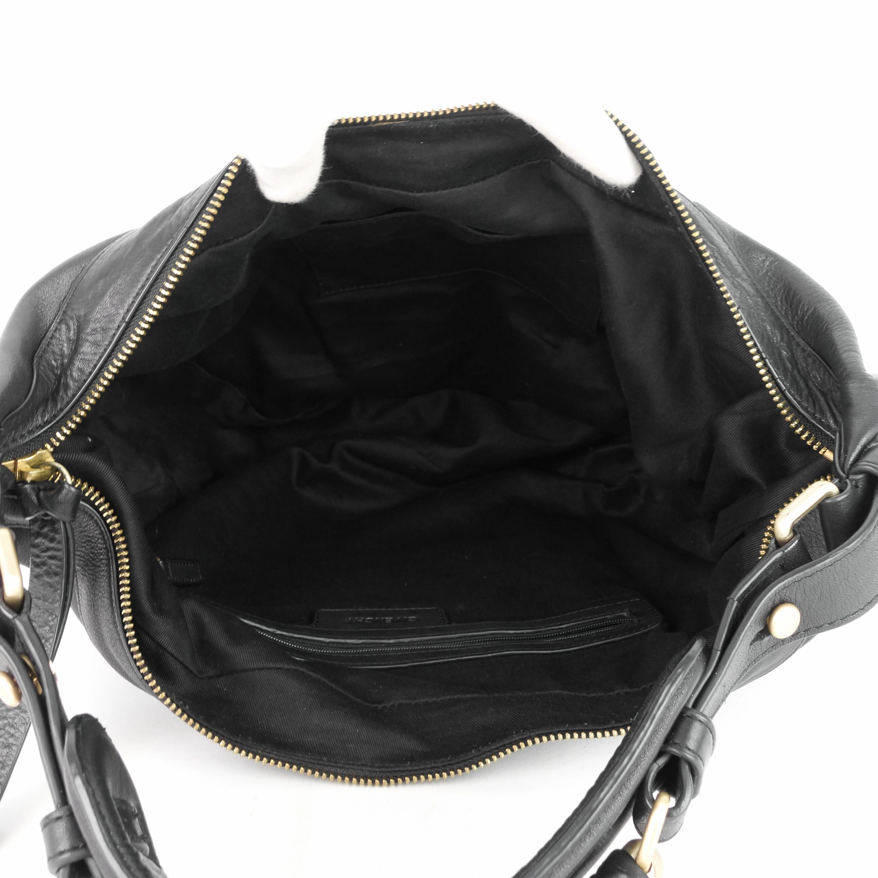 Convertible Zip Small Leather Hobo Bag