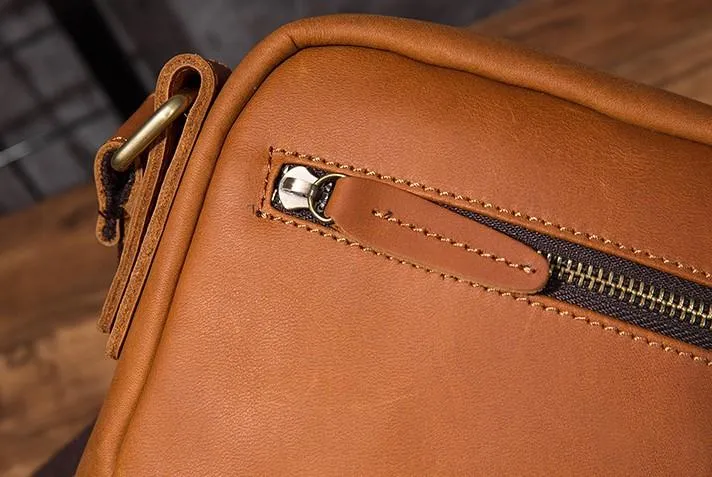 Cool Leather Mens Small Messenger Bag Side Bag Small Shoulder Bag for Men
